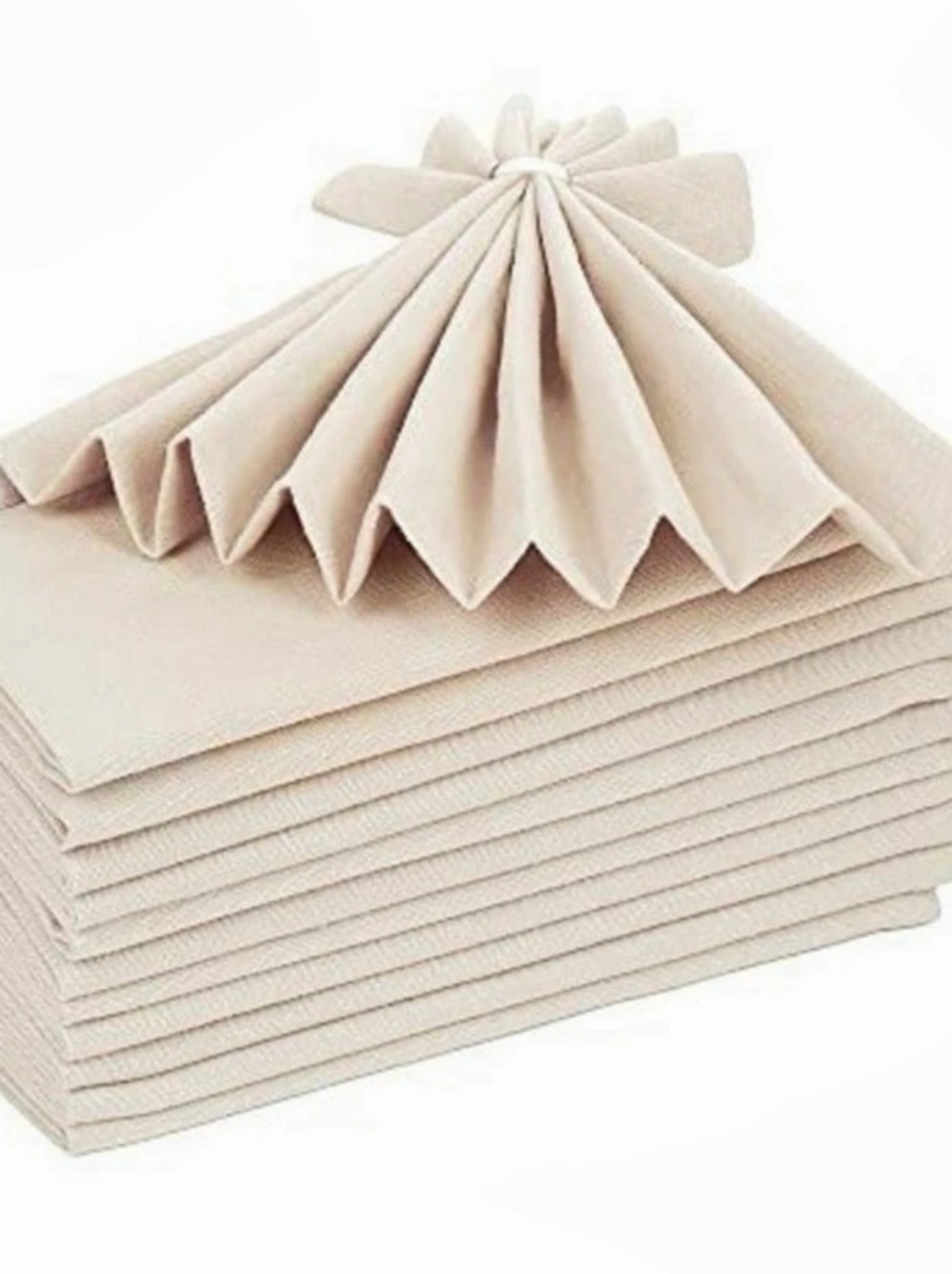 18-Inch Cream Cloth Napkins Set